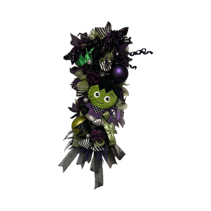 “Greta Greenberry” Halloween Luxury Wreath 🕷️💜💚 by