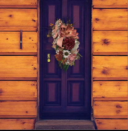 Luxury Autumn Bloom Wreath