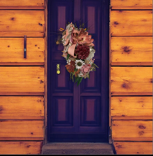Luxury Autumn Bloom Wreath
