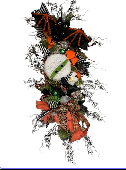 “Mummy Maxine” Halloween Luxury Wreath 🎃🦇